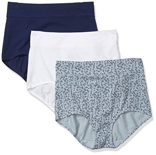 Warner's Women's No Pinching No Problems 3 Pack Cotton Tailored Brief Panties