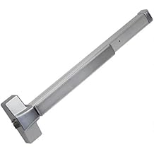 Seco-Larm SD-962AR-36G Rugged Grade 1 Rim-Type Exit Device, Push-to-Exit Bar Fits Doors from 33" (84cm) to 48" (122cm) Wide, Heavy-Duty ANSI Grade 1 Steel Construction, Reversible Non-Handed Design