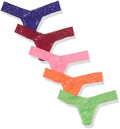 Signature Lace Low Rise Thong 5-Pack