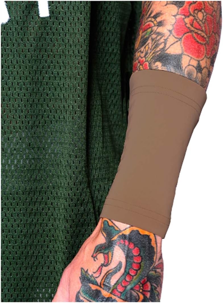 Buy Tat2x Ink Armor Premium Forearm 6 Tattoo Cover Up Sleeve No Slip Gripper U S Made Cappuccino Ml Single Tattoo Cover Sleeve Online In Italy B00b97d5jq